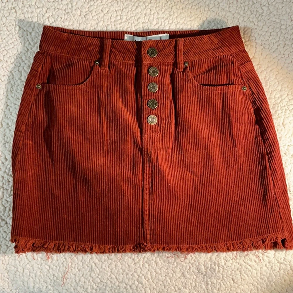 NWOT Indigo Rein Corduroy Skirt